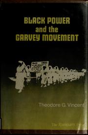 Cover of: Black power and the Garvey movement by Theodore G. Vincent
