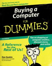 Cover of: Buying a computer for dummies by Dan Gookin