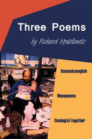 Cover of: Three Poems by 