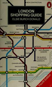 Cover of: London shopping guide | Elsie Burch Donald