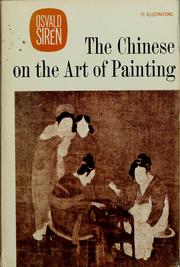 Cover of: The Chinese on the art of painting: translations and comments.