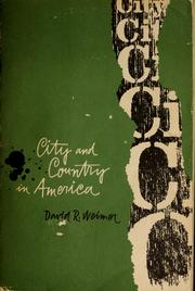 Cover of: City and country in America. by David R. Weimer