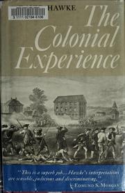 Cover of: The colonial experience.