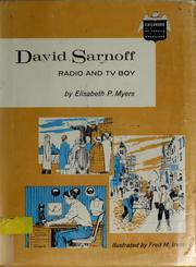 Cover of: David Sarnoff: radio and TV boy by Elisabeth P. Myers