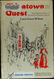 Chinatown quest by Carol Green Wilson