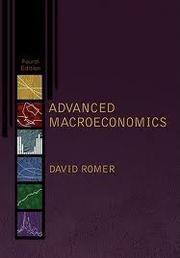 Cover of: ADVANCED MACROECONOMICS by 