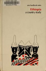 Cover of: Ethiopia, a country study by Harold D. Nelson