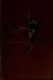 Cover of: Europe in our time, 1914 to the present.
