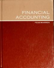 Cover of: Financial accounting by Philip E. Fess