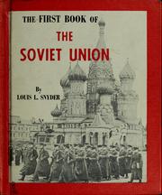 Cover of: The first book of the Soviet Union.