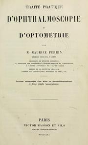 Cover of: Traité pratique d'ophthalmoscopie et d'optométrie