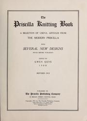 Cover of: The Priscilla Knitting Book