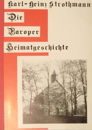 Die Baroper Heimatgeschichte by Karl-Heinz Strothmann