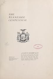 Cover of: The Tennessee centennial by New York (State) Commission, Tennessee centennial and industrial exposition, Nashville