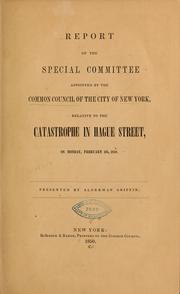 Report of the special committee appointed by the Common cuncil of the city of New York by New York (N.Y.) Common Council.