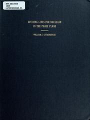 Cover of: Dividing lines for backlash in the phase plane by William J. Lutkenhouse