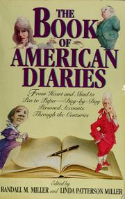 Cover of: The book of American diaries