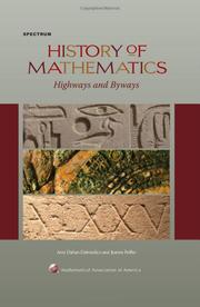 Cover of: History of Mathematics | 