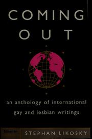 Cover of: Coming Out: An Anthology of International Gay and Lesbian Writings