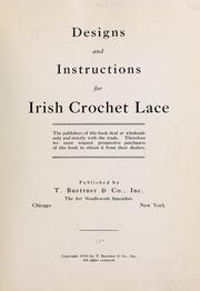 Cover of: Designs and instructions for Irish crochet lace