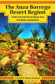 Cover of: The Anza-Borrego Desert region by Lowell Lindsay, Lowell Lindsay