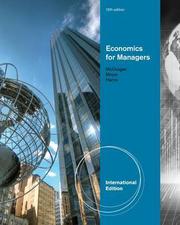 Cover of: ECONOMICS FOR MANAGERS (WITH ONLINE INSTANT ACCESS)