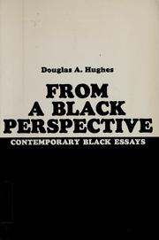 Cover of: From a Black perspective: contemporary Black essays