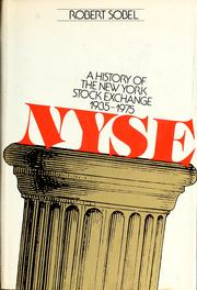 Cover of: N.Y.S.E: A history of the New York Stock Exchange, 1935-1975