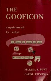 Cover of: The gooficon by Marina K. Burt