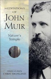 Cover of: Meditations of John Muir:  Nature's Temple