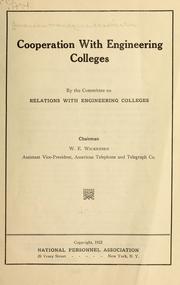 Cover of: Cooperation with engineering colleges by National Personnel Association (U.S.)