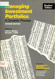 Cover of: Managing investment portfolios: a dynamic process