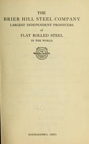 Cover of: Weights of sheets and plates | Brier Hill steel company, Youngstown, O. [from old catalog]