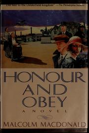 Cover of: Honour and obey