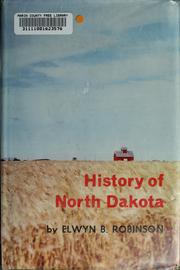 Cover of: History of North Dakota
