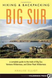 Cover of: Hiking & Backpacking Big Sur by Analise Elliot