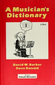 Cover of: A Musician's Dictionary by David W. Barber