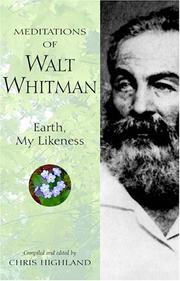 Cover of: Meditations Of Walt Whitman (Meditations (Wilderness))