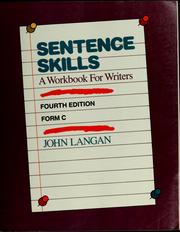 Cover of: Sentence skills by Langan, John