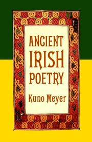 Cover of: Ancient Irish poetry by translated by Kuno Meyer.