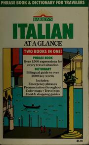 Cover of: Italian at a glance by Mario Costantino