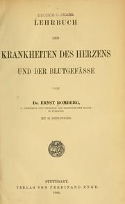 Cover of: Lehrbuch der Krankheiten des Herzens und der Blutgefässe by Ernst von Romberg