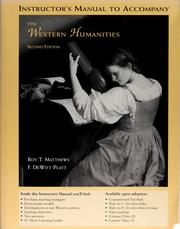 Cover of: The Western Humanities by Roy T. Matthews, F. Dewitt Platt