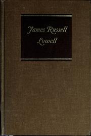 Cover of: James Russell Lowell by Martin B. Duberman