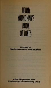 Cover of: Henny Youngman's Book of Jokes.