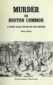 Murder on the Boston Common by Ernest Cassara