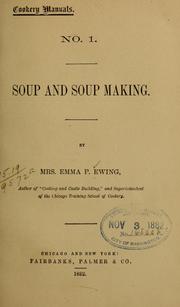 Soup and soup making by Emma Pike Ewing