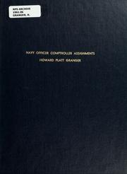 Cover of: Navy officer comptroller assignments by Howard Platt Granger