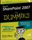 Cover of: Microsoft SharePoint 2007 for dummies