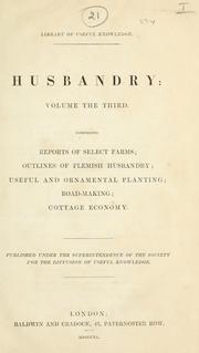Cover of: British husbandry